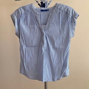 Blue Striped Women's Blouse